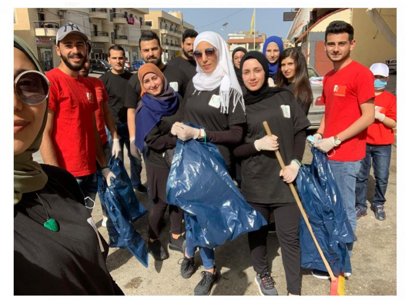 فرع طيردبا في اتحاد الشباب الديمقراطي اللبناني يشارك في حملة تنظيف نظمتها البلدية بمناسبة الأول من أيار